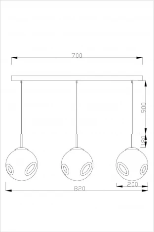 Подвесной светильник V2090-P Kolorz 3*E27*60W