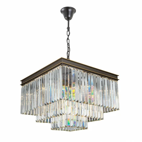 Подвесная люстра ярусная каскадная Citilux Мартин CL332231 (220V, хрусталь, на цепи)