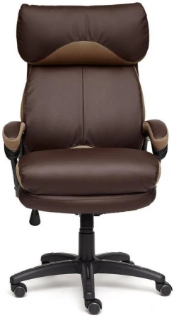 Кресло DUKE кож/зам/ткань, коричневый/бронза, 36-36/21 Tetchair 12905