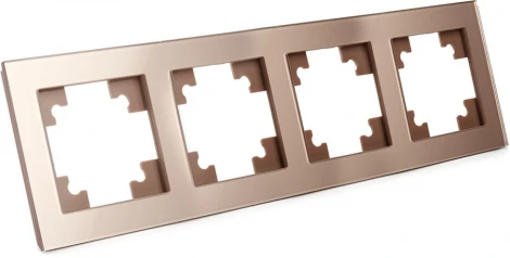 Рамка на 4 поста (шампань) Stekker Катрин 39530