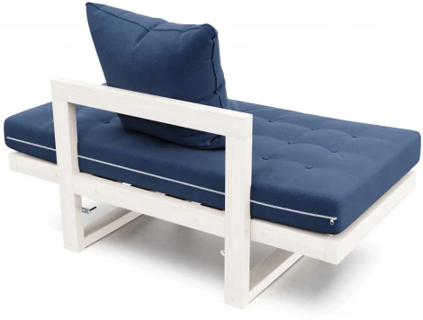 Кресло Arsko Амбер беленый дуб синий велюр