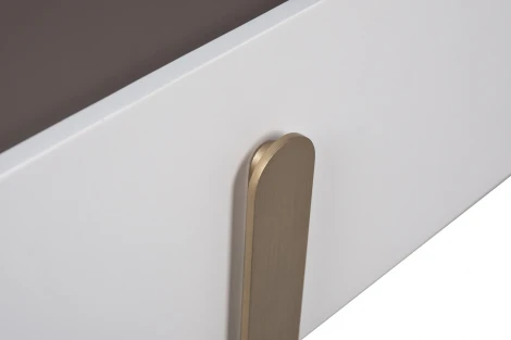 Тумбочка светлая с металл. каркасом 58*40*55см Garda Decor арт.77IP-20863