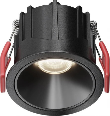 Встраиваемый светильник Maytoni Alfa LED DL043-01-10W4K-RD-B-1 (220V, круглые)