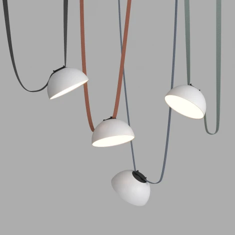 Трековый светильник 48V Denkirs Belty Flow DK5560-WH+BK (LED, круглые)