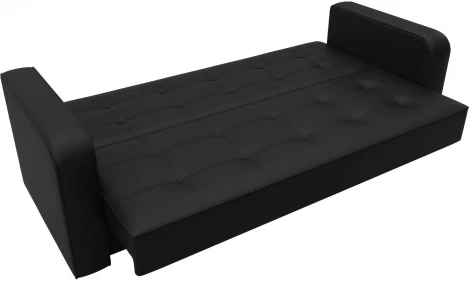 Диван-книжка Тур (Черный/Экокожа) Лига Диванов арт.121789