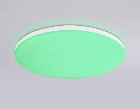 Потолочный светильник RGB круглый светодиодный с пультом и управлением смартфоном Ambrella ORBITAL FZ2001 (220V, умный дом - Алиса, Tuya Smart, Алекса, Smart Home, круглые, IP54)