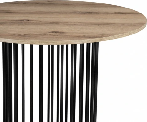 Стол деревянный Woodville Берту 90х90х75 делано / черный арт.611358