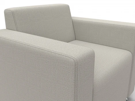 Кресло Лига-093 ВН (ДСП,Брус,Фанера,Рогожка/Бежевый) Лига Диванов 134967