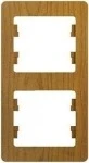 Рамка на 2 поста (дуб) Systeme Electric Glossa GSL000506