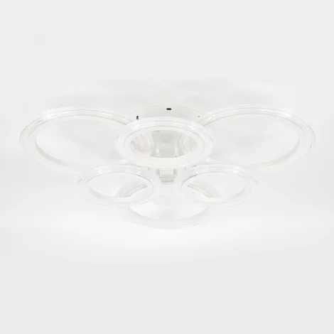 Потолочная люстра светодиодная Escada Avani 10258/6LED 80Вт, с ПДУ, металл/акрил, белый (220V)