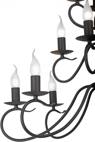 Подвесная люстра Vitaluce V1859-1/16, 16xE14 макс. 40Вт (220V, на цепи, подсвечник, свеча)