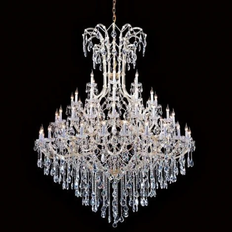 Подвесная большая люстра Crystal Lux Diva SP60 (220V, на цепи, подсвечник, свеча)