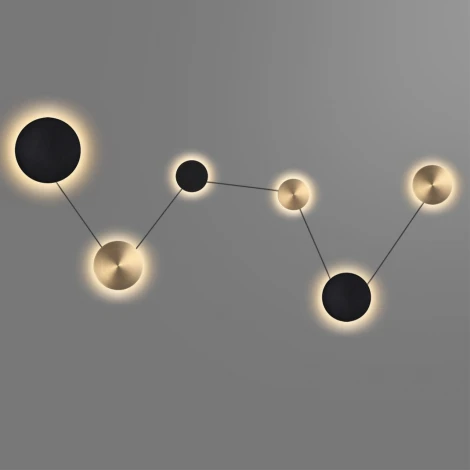 Настенный светильник светодиодный Odeon Light Galaxy 7115/36WL черный/бронза/металл IP20 LED 36W 1620Лм 3000K 220V