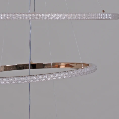 Подвесной светильник светодиодный с пультом с регулировкой цветовой температуры, яркости и ночным режимом Reluce 87090-0.4-03 BK+FG