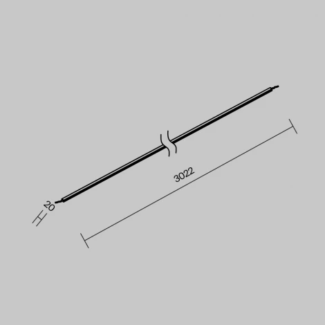 Уличная токоведущая лента 3 м Maytoni O-TR001-PL-L3