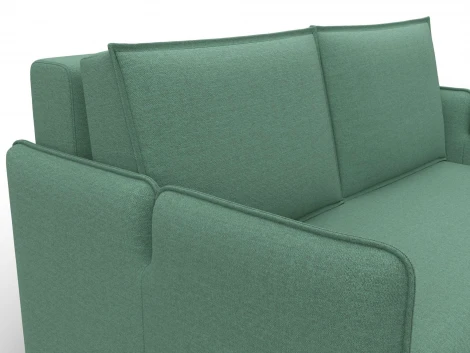 Диван прямой Лига-117 (ЛДСП,Брус,Фанера,Рогожка/Зеленый) Лига Диванов 137008