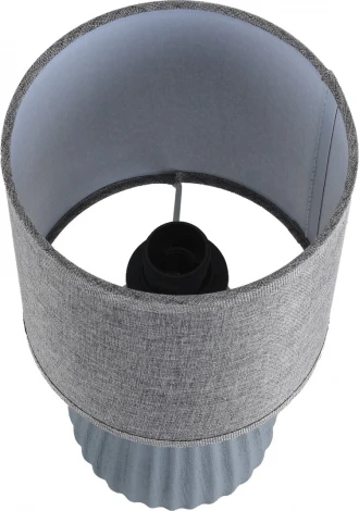 Настольная лампа Lumion Asela 8161/1T серый, керамика/текстиль E14 1*40W 220V (выключатель, круглые)