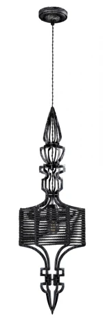 Подвесной светильник Crystal Lux Prima SP1 A BLACK-SILVER/BLACK