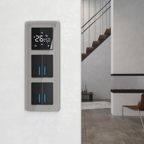 Рамка на 3 поста Elite (дымчатый, стекло) Werkel W0032417 (a057876)