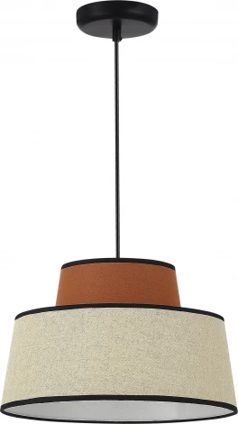 Подвесной светильник ST Luce Jackie SL1354.423.01 Черный/Кирпичный,Бежевый, Черный E27 1*40W