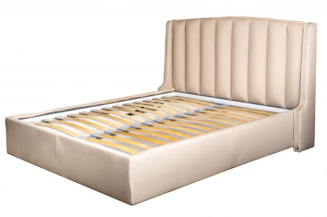 Кровать Odry c подъем.мех. велюр экрю Colt1009 186*220*120 Garda Decor
