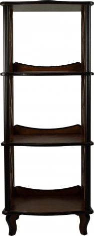 Этажерка-стеллаж Джульетта 3 уровня, орех Л Mebelik арт.008565