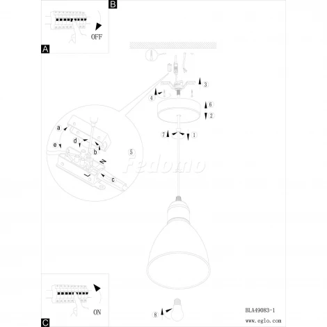Подвесной светильник Eglo Priddy-P 49083