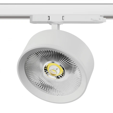 Трековый светильник трехфазный светодиодный LED 35W 220V с адаптером Lightstar Alta Pro A5736QT