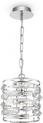 Подвесной светильник Maytoni Frontera MOD067PL-01CH (220V, хрусталь, на цепи, круглые)