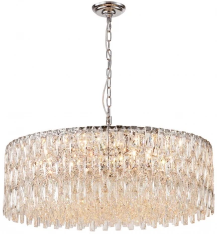 Подвесная люстра хрустальная Favourite Robby 4723-18P (220V, на цепи, круглые)