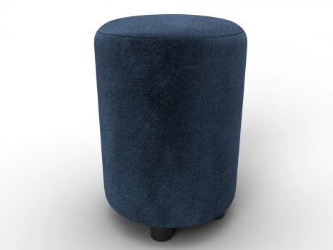 Пуф 001 (ДСП,Фанера/Пластик/Велюр/Синий) Лига Диванов 132349