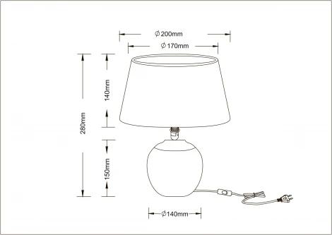 Настольная лампа Arte Lamp Scheat A5033LT-1WH (220V, выключатель)