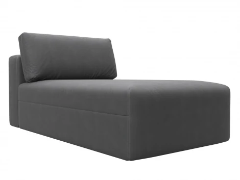 Модуль канапе Лига-060 НПБ (ЛДСП,Брус,Фанера,Замша/Серый) Лига Диванов 129562