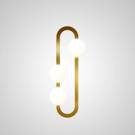 Настенный светильник Dika L3 Brass ImperiumLoft Dika01 (LED, 220V, шарики)