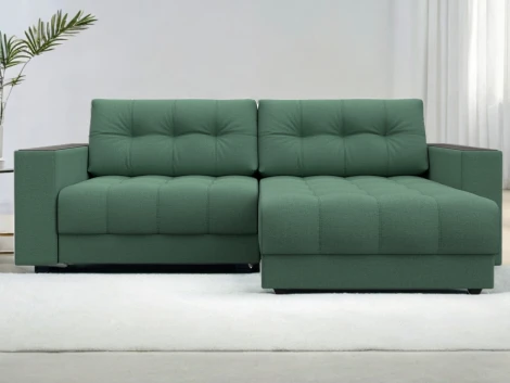 Диван угловой с декором Лига-049 НПБ Лига Диванов (Рогожка) арт.128454