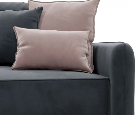 ПОРТЛЕНД  Диван прямой с банкеткой серый D1 furniture арт.AAA41669004