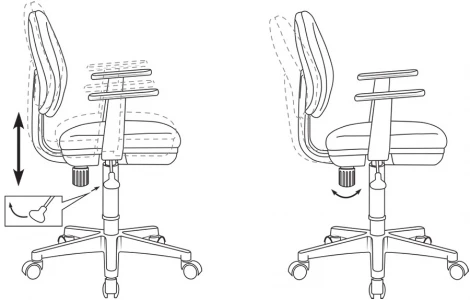 Кресло детское Бюрократ Ch-W356AXSN розовый 15-55 крестовина пластик пластик белый