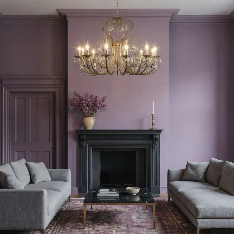 Подвесная люстра с хрустальным декором Eurosvet Alda 3305/12