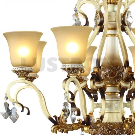 Подвесная люстра N-Light 708 708-08-02 ivory + amber