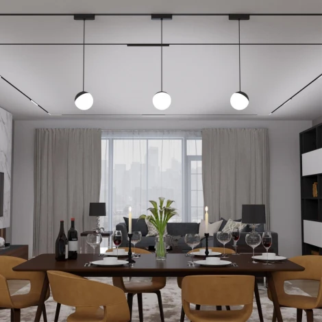 Трековый светильник Novotech Smal 359260 SHINO черный для низковольтного шинопровода IP20 LED 10W 48V 800Лм 3000К (шар)