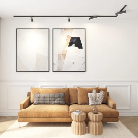 Трековый светильник Denkirs DK6430 DK6440-BK (LED, 220V)