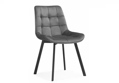 Стул на металлокаркасе Челси 360 светло-серый (ZD 960) / черный 626088