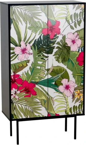 Шкаф 2-дверный Boho Color ОГОГО (арт.599518), (ЛДСП/Черный)