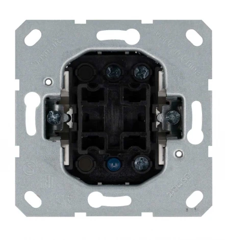 Выключатель одноклавишный проходной с подсветкой (антрацит) Jasmart G-Classic G3012NB