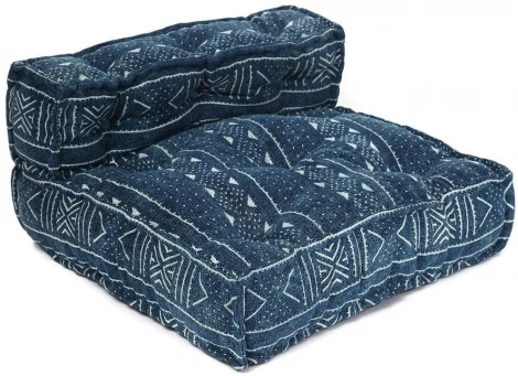 Модуль мягкий со спинкой Secret De Maison VERONA (mod. 10096) синий (cotton Kilim)