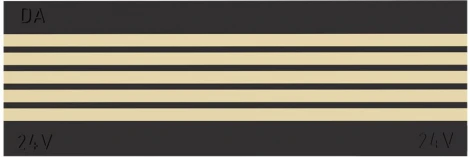 Декоративная плата для магнитного шинопровода Donolux Magic track Short Plate DLMX Black Sp (24V)