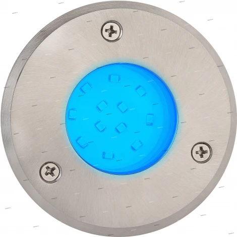 Светильник тротуарный светодиодный Horoz Safir, 1 лампа, белый с никелем и прозрачным