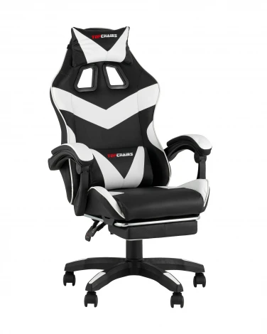 Кресло спортивное TopChairs MG-7019 черно-белый TopChairs УТ000042692