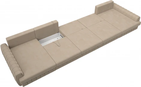 Диван П-образный Лига-057 НПБ МегаЛонг Лига Диванов (Велюр) арт.129355