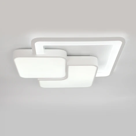 Потолочный светодиодный светильник с таймером Escada Streamline 10298/3LED 53Вт,с ПДУ, металл/акрил, белый (220V)